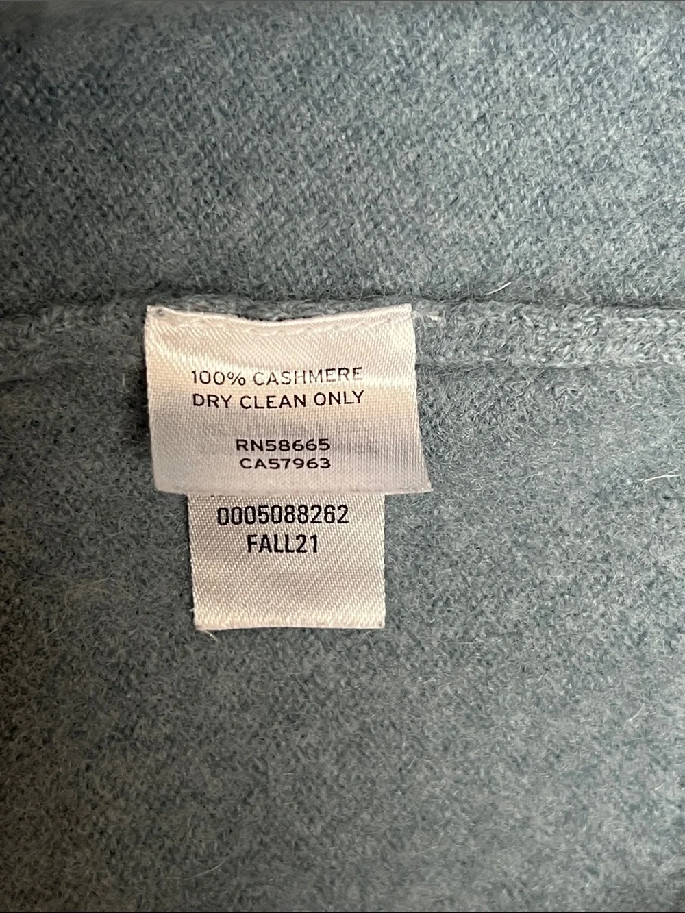 Nordstrom 100% Cashmere V-Neck Sweater Blue Size L